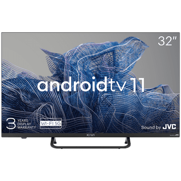 shumee KIVI 32-palčni LED TV, FHD, Android TV, 1920 x 1080, 60 Hz, JVC 2 x 8 W zvok, BT 5.1, HDMI, črne barve