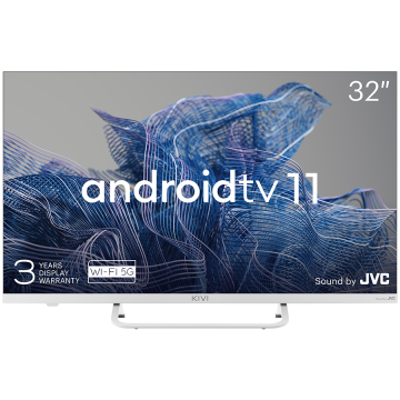 shumee KIVI LED TV 32", FHD, Android TV, 1920x1080, 60 Hz, Sončni sistem JVC, 2x8 W, BT 5.1, HDMI, Bel