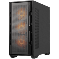 shumee Ohišje COUGAR Uniface RGB, Midi Tower, črno