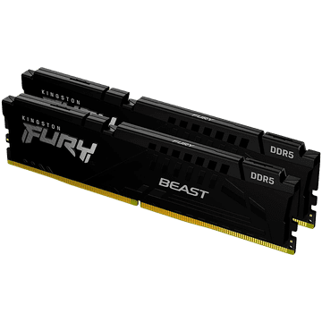 shumee Kingston DRAM 64 Go 5600 MT/s DDR5 CL36 DIMM (komplet 2) FURY Beast Black EXPO