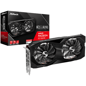 shumee Grafična kartica ASROCK Radeon RX 6600 Challenger 8GB GDDR6 128-bit HDMI 3x DP
