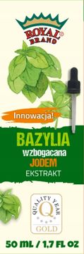 Royal Brand Izvleček bazilike z jodom. Naravni Lugolov jod!