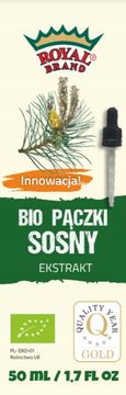 Royal Brand IZVLEČEK BOROVIH POPCOV V ORGANSKIH KAPLJICAH 50 ml - RO