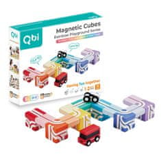 shumee Magnetni bloki Qbi Builder - zabavna in učna steza STEM
