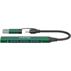 shumee CANYON HUB DS-02 4 z 1 USB-A/C navpično