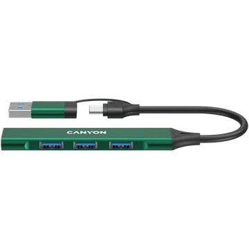 shumee CANYON HUB DS-02 4 z 1 USB-A/C navpično