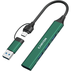shumee CANYON HUB DS-02 4 z 1 USB-A/C navpično