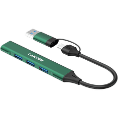 shumee CANYON HUB DS-02 4 z 1 USB-A/C navpično