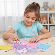 sarcia.eu Enorožec Kreativni komplet, knjiga z mozaikom, 600 nalepk iz pene