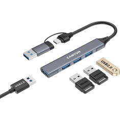 shumee CANYON HUB DS-02 4 z 1 USB-A/C mrežo