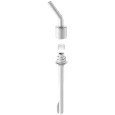 shumee BUYDEEM 500 ml steklena steklenica s slamico, model CD1017, prijetno zelenkasta barva