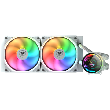 shumee AiO COUGAR POSEIDON ELITE ARGB 240 bela tekoče hlajenje