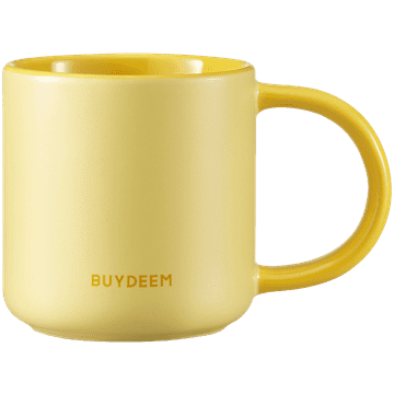 shumee BUYDEEM 300ml keramična skodelica, model CD1018, bledo rumena