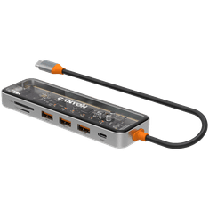 shumee CANYON HUB DS-13 7-palčni 1 4k USB-C prozoren