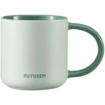 shumee BUYDEEM 300ml keramična skodelica, model CD1018, prijetno zelenkasta barva