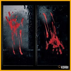 Korbi Folijske okenske nalepke – Halloween dekoracija | Krvave roke, vz. 2