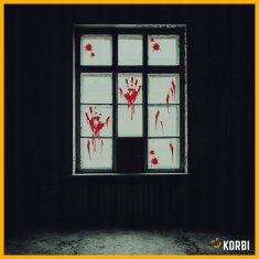 Korbi Folijske okenske nalepke – Halloween dekoracija | Krvave roke, vz. 2