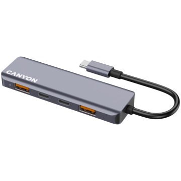 shumee CANYON HUB DS-18 5 v 1 USB-C siv