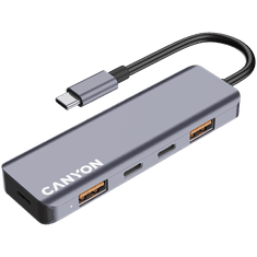 shumee CANYON HUB DS-18 5 v 1 USB-C siv