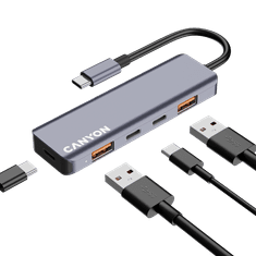 shumee CANYON HUB DS-18 5 v 1 USB-C siv