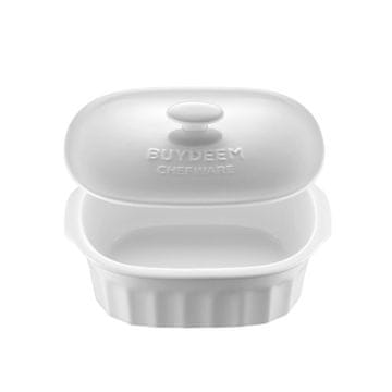 shumee BUYDEEM 2L keramični parni lonec, model CT1005, bela barva