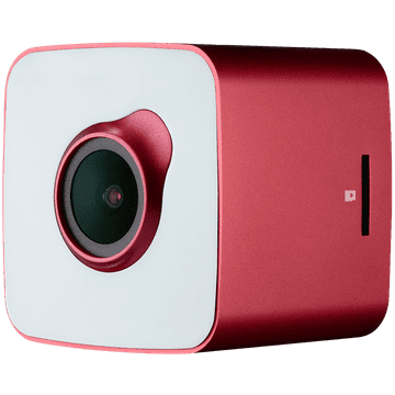 shumee PRESTIGIO RoadRunner CUBE avtomobilska kamera, FHD, Wi-Fi, rdeča in bela