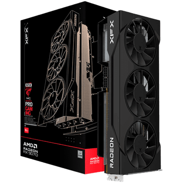 shumee XFX Swift AMD Radeon RX 9070 OC trojni ventilator 90 mm bela 16 gb GDDR6 256 bitov HDMI 3x DP