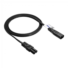 shumee AKYGA AK-RD-08A Podaljševalni kabel za napajanje CCA IEC C7 / IEC C8 v obliki osmice, 1,5 m