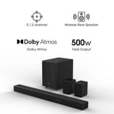 Hisense AX5125H soundbar zvočnik, 5.1.2