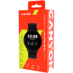 shumee Pametna ura CANYON Lollypop SW-63 črne barve