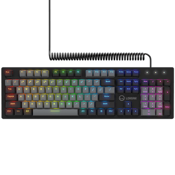 shumee Igralna tipkovnica RGB LORGAR Azar 514 Wire, črna
