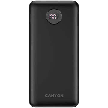 shumee Zunanja baterija CANYON PB-2002 LED 20.000 mAh PD 20 W QC 3.0
