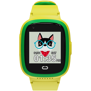 shumee Pametna ura CANYON za otroke Sunny KW-48 4G GPS, videoigre in glasba, zelena