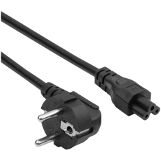shumee AKYGA AK-NB-10A Cloverleaf IEC C5 CEE 7/7 napajalni kabel za prenosnik 3 m