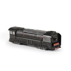 Rappa Kovinski robot razstavljena lokomotiva črna