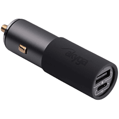 shumee AKYGA AK-CH-26 100W USB-A + USB-C PD avtomobilski polnilnik hitro polnjenje 3,5–20 V / 1,5–5 A siv