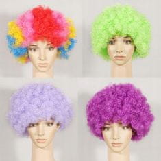 shumee Barvite in zabavne afro lasulje, idealne za noč čarovnic in karnevalske zabave, komplet 4 kosov
