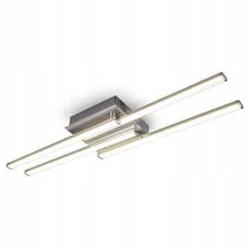 B.K. Licht Svetilka BKL 60x60x6,5 cm, odtenki sive in srebrne