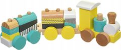 shumee Betoys - 138129 - Leseni vlak - Lesene kocke za otroke