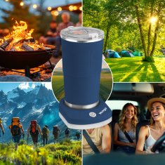 shumee Termo vrček s prikazovalnikom temperature 380 ml za ogrevanje avtomobila