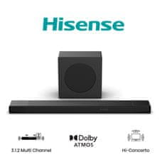 Hisense AX3120Q soundbar zvočnik, 3.1.2