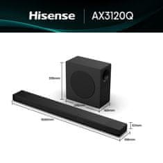 Hisense AX3120Q soundbar zvočnik, 3.1.2