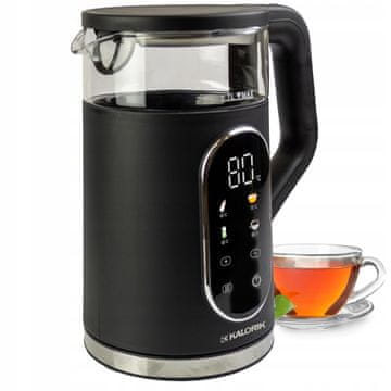 shumee Digitalni regulator temperature grelnika vode, črne barve, 1,7 l, 3000 W, 40–100 °C
