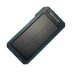 shumee Solarna prenosna baterija z vžigalnikom in LED svetilko, 10000 mAh