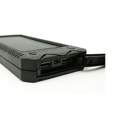 shumee Solarna prenosna baterija z vžigalnikom in LED svetilko, 10000 mAh