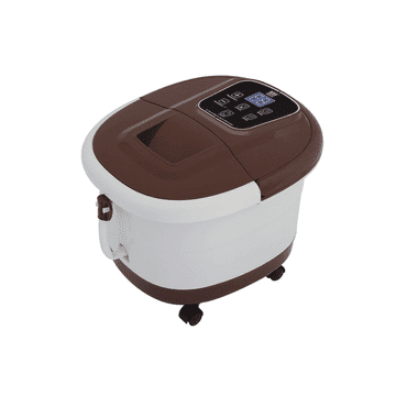 shumee Hidromasaža, vodni masažer za noge, z infrardečim žarkom, rjave barve