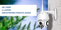 shumee HD 1080P vrtljiva nadzorna kamera z mikrofonom