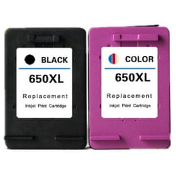 Toner123 Komplet HP 650 / DeskJet Ink Advantage 1015, 1515, 2515, 2545, 2645, 3515, 3545, 4515, 4645 kompatibilni kartuši (2) - črna XL, barvna XL