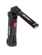 shumee Polnilna LED COB svetilka za delavnico, 900 lm, z bliskavico, majhna