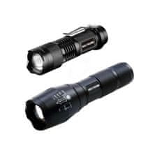 shumee Taktične svetilke CREE LED Zoom, komplet 2 kosov